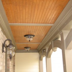 Front porch, arches, ceiling