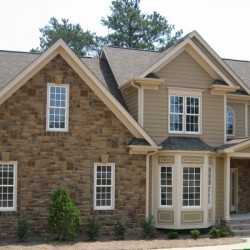 Front elevation, custom new home