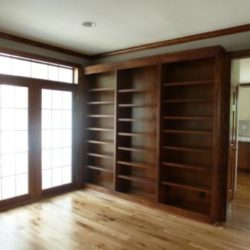 custom bookshelves and trim word